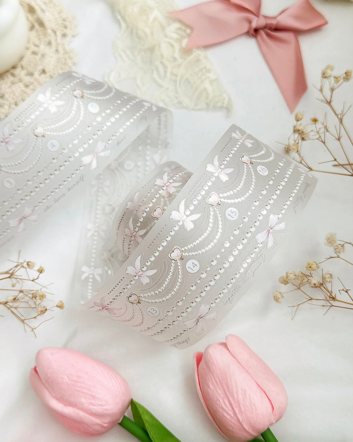 Pettape | pearly strings | pre cut | mat