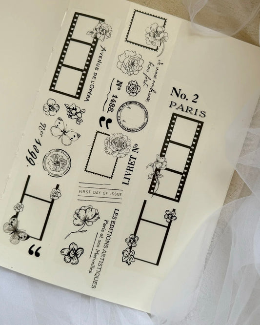 Pettape | memories black/white | hele rol