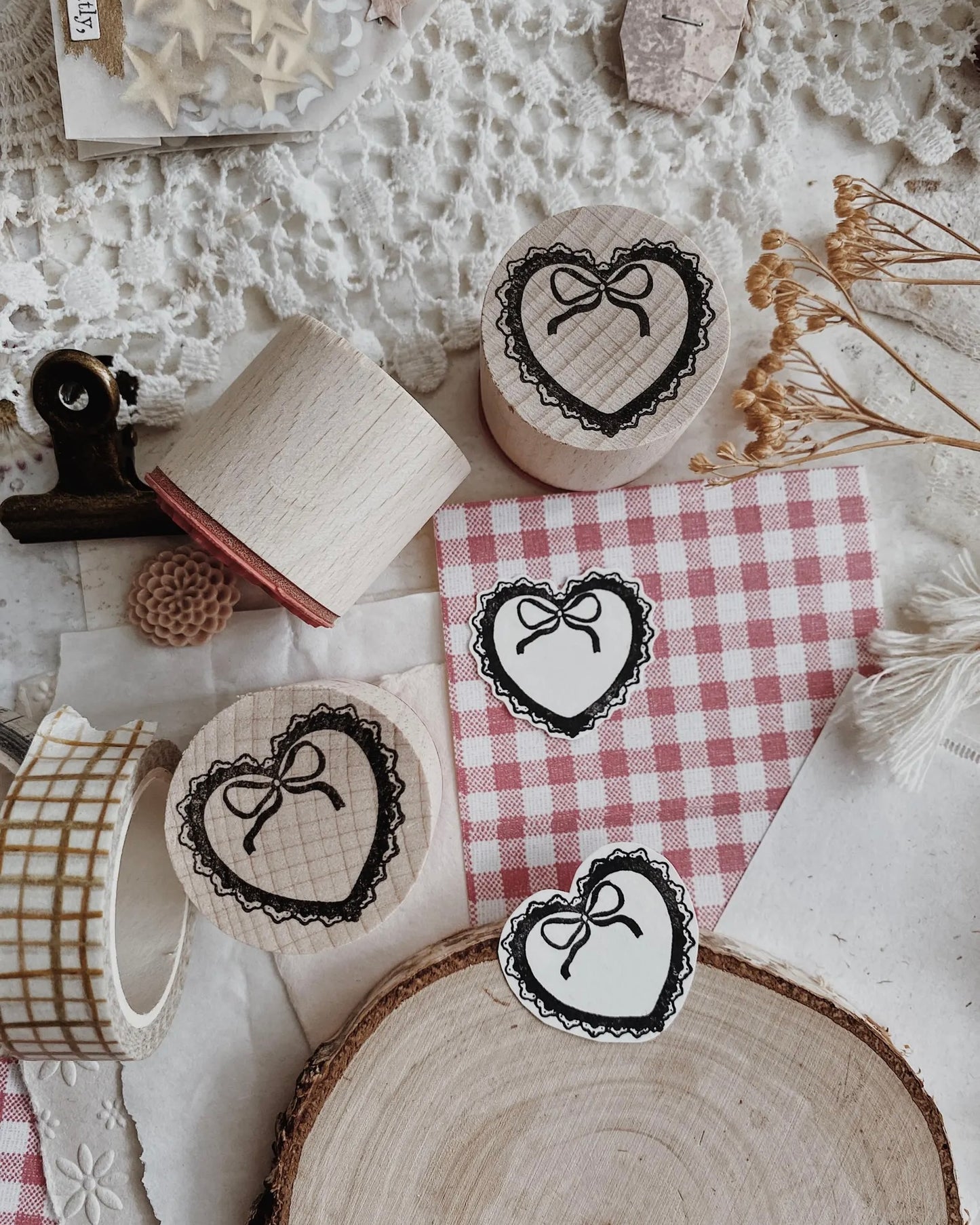 Houten stempel | ALHM | hartje