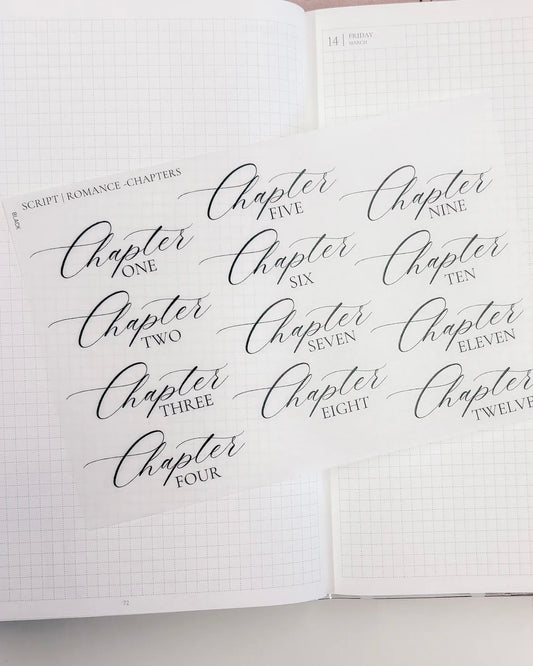 Stickervel | chapters | black/gold/brown