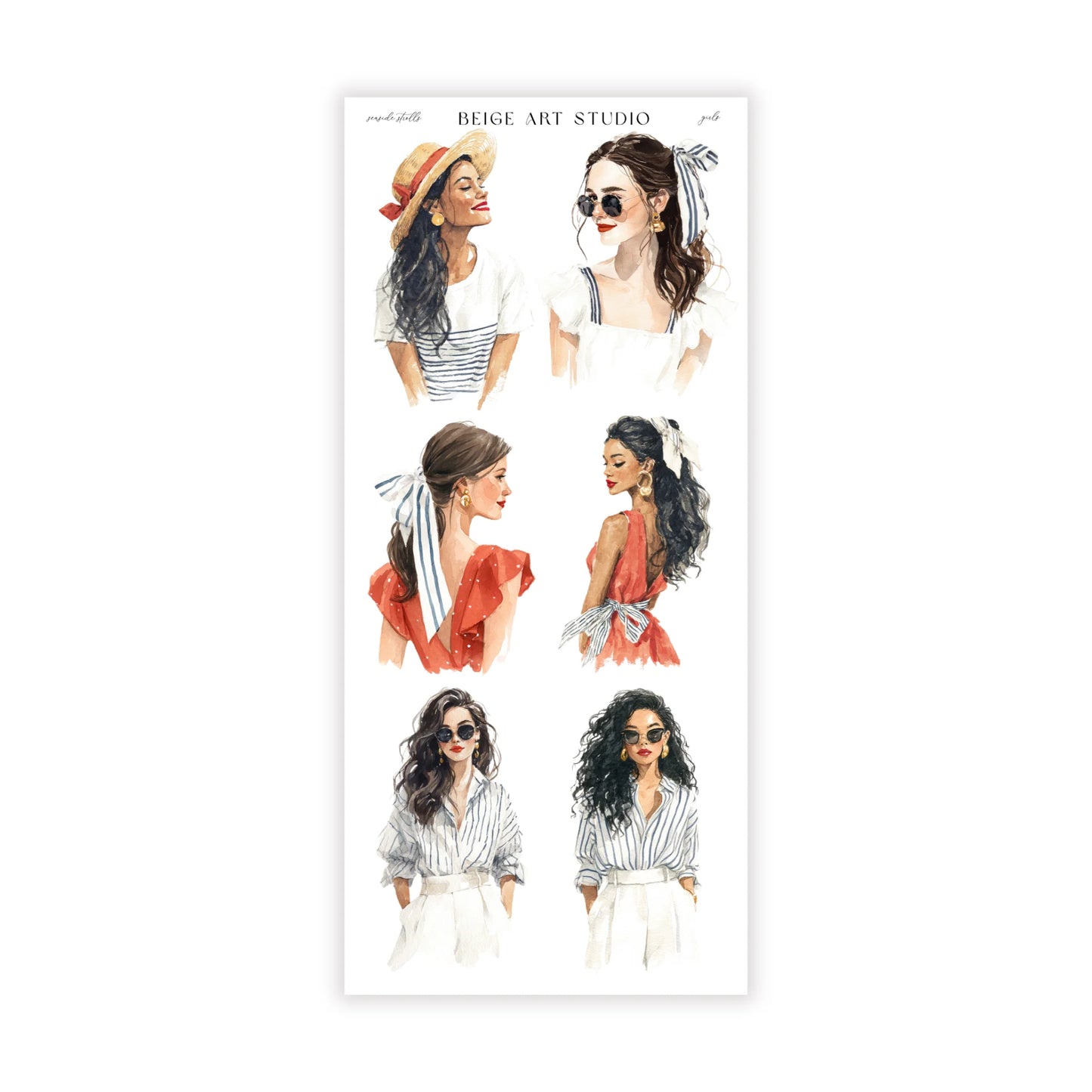 stickervel set | seaside Strolls