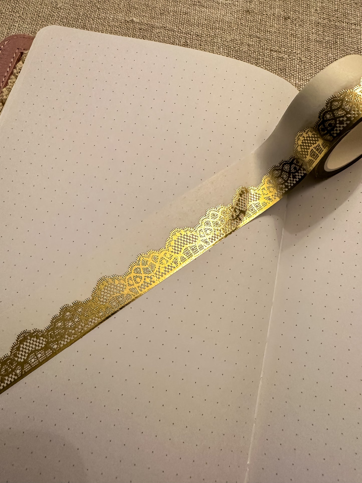 Washitape | lace gold fine