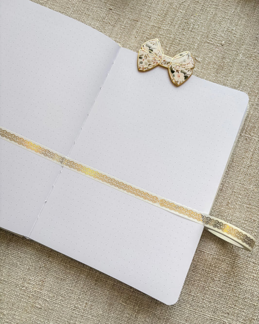 Washitape | coffee & planning | lace gold flowers