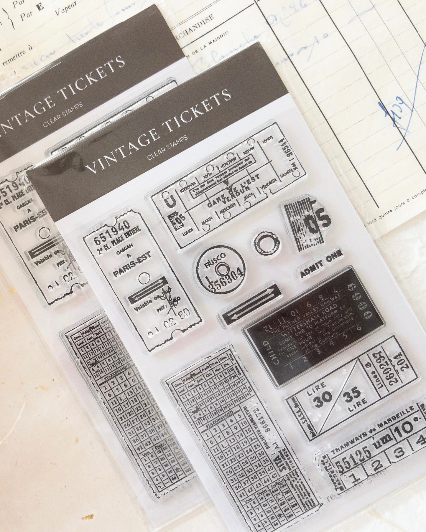 Clear stempel | vintage labels