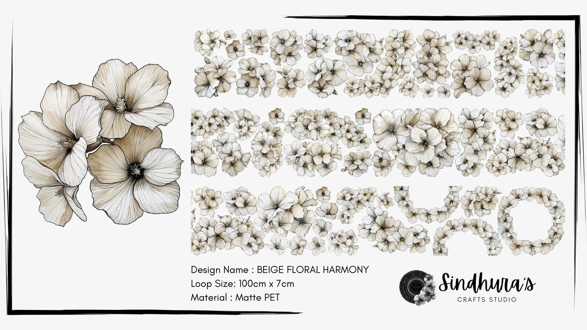 Pettape | Beige Floral Harmony