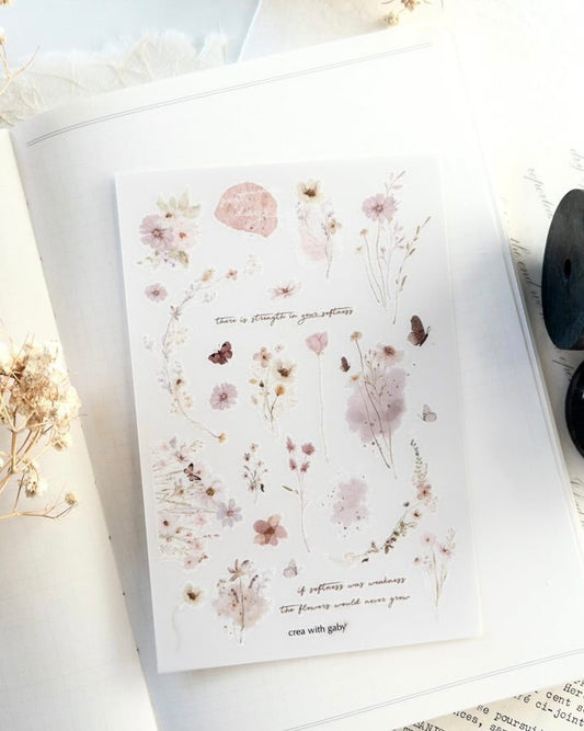 Stickervel | rub-on | soft days