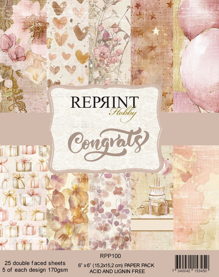 Papierblok | congrats | klein