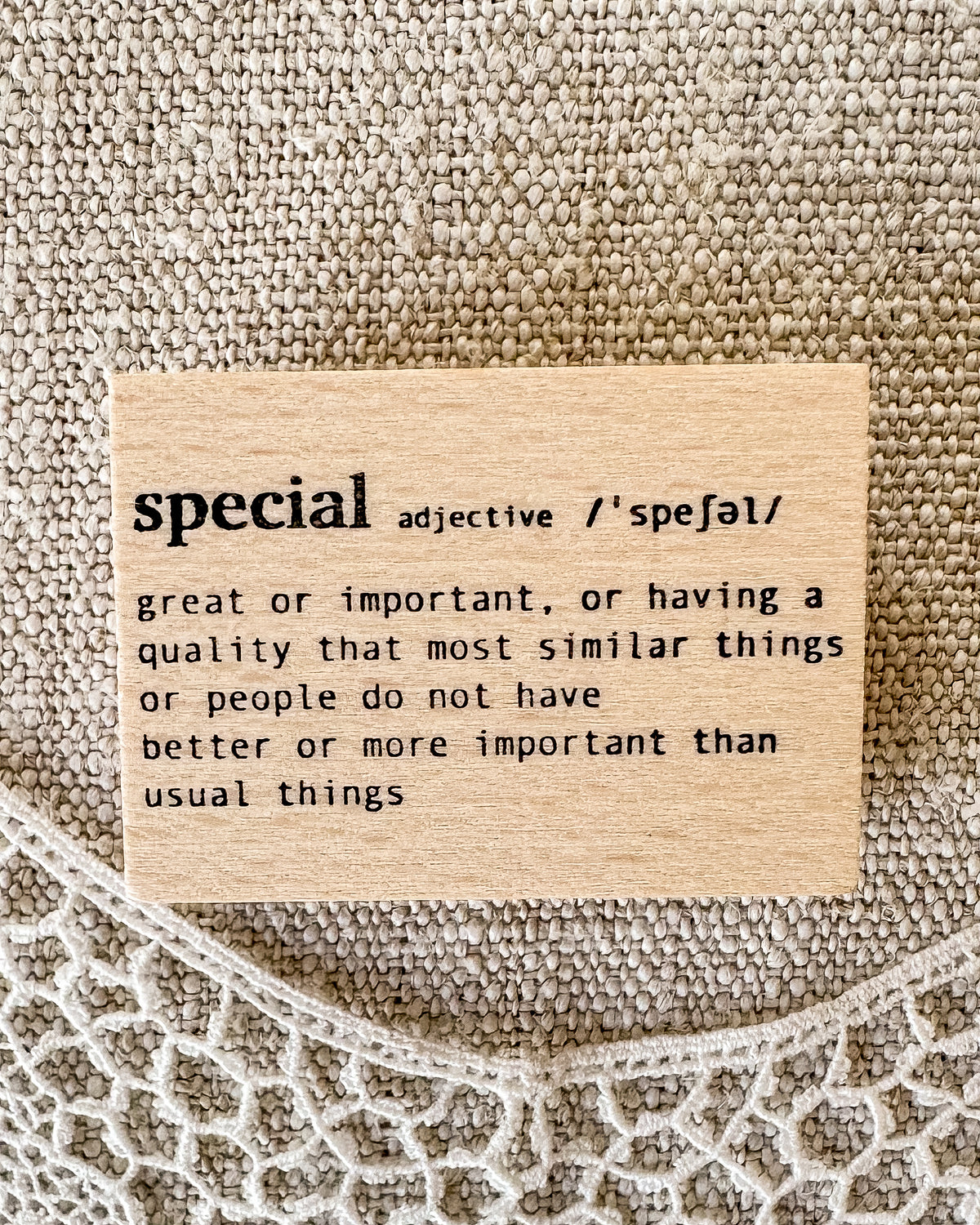 Houten stempel | special