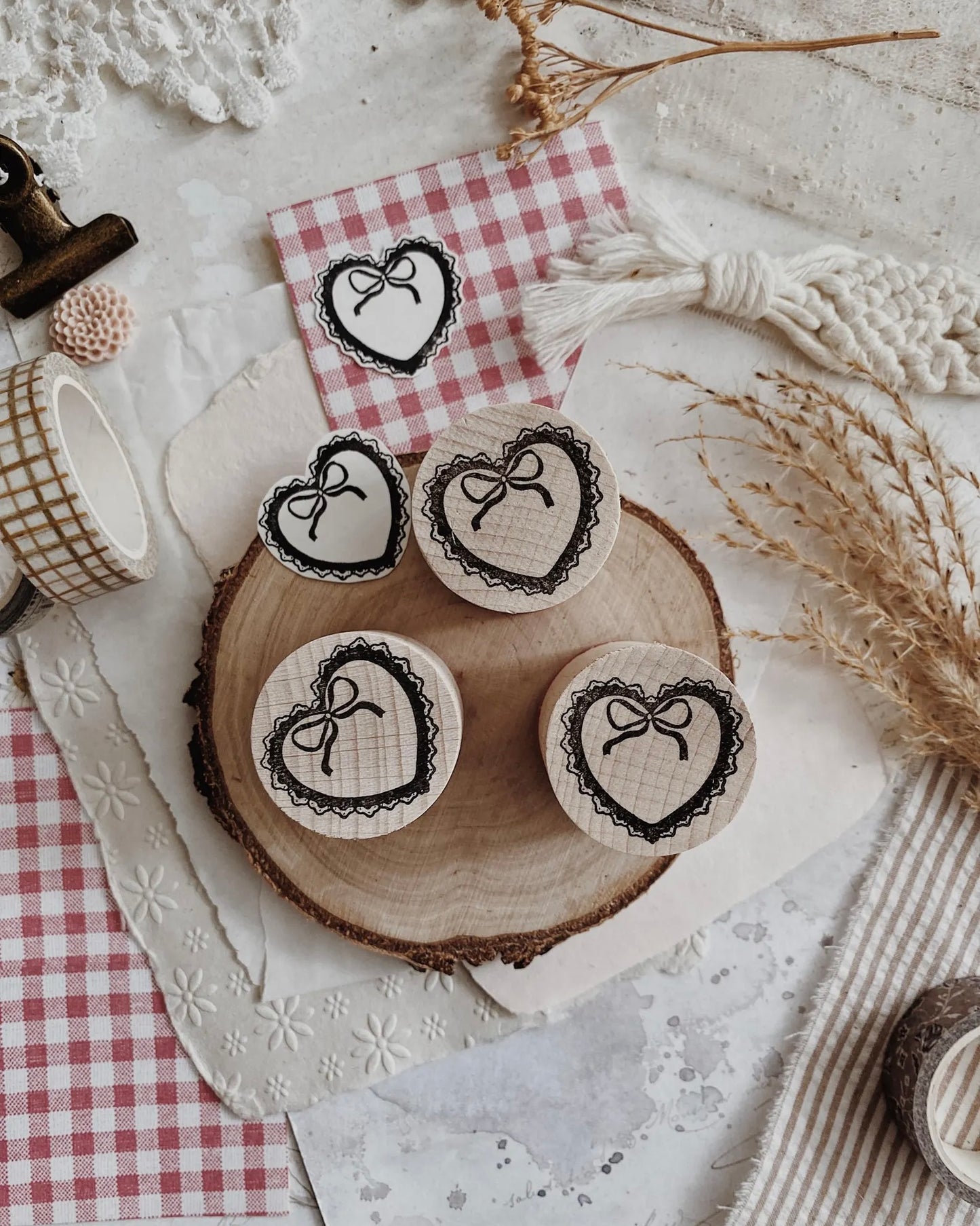 Houten stempel | ALHM | hartje