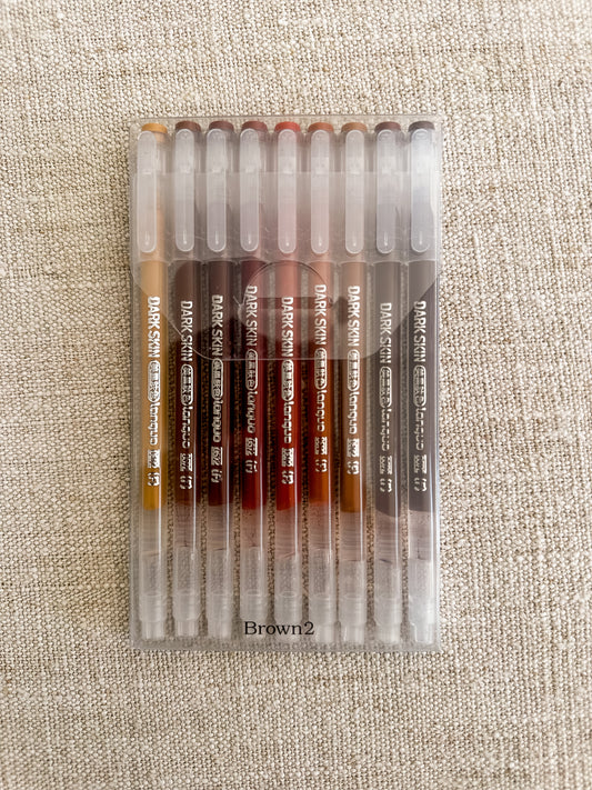 Acryl pennen - Brown2
