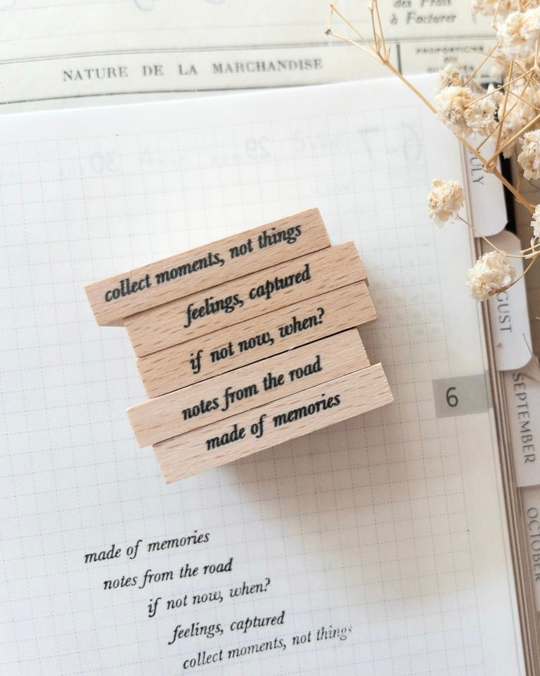Houten stempels | softly somewhere | mini quotes