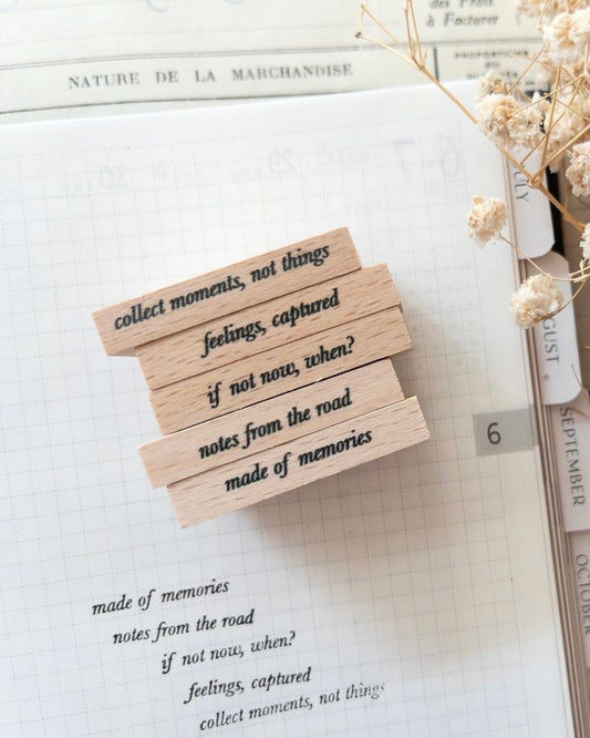 Houten stempels | softly somewhere | mini quotes