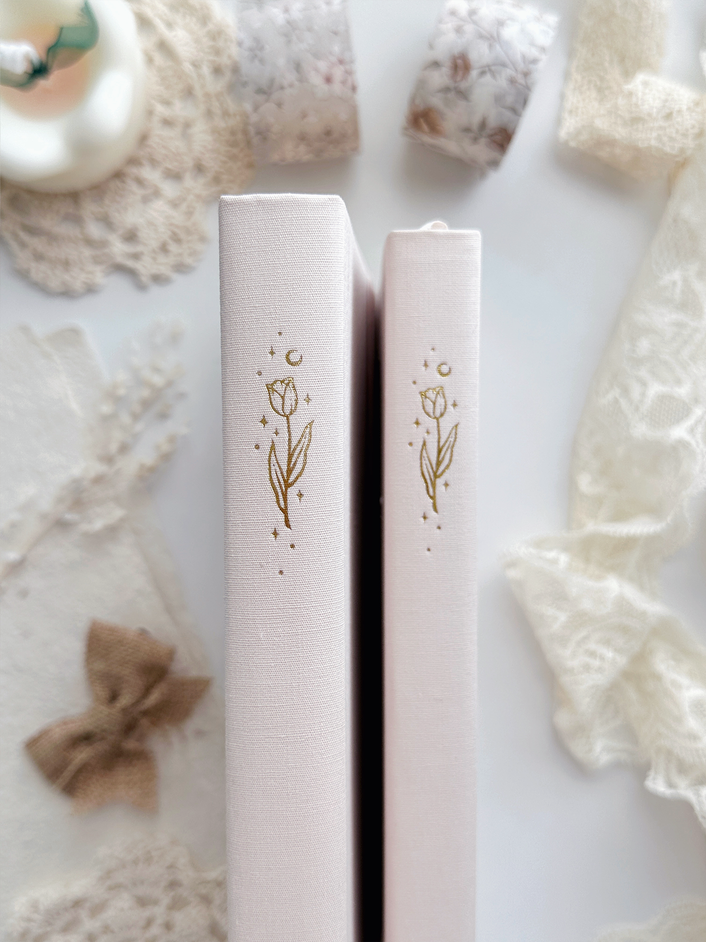 Journal lichtroze met tulp | TN | dot