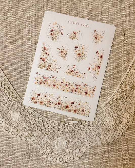 Stickervel | bloemenliefde