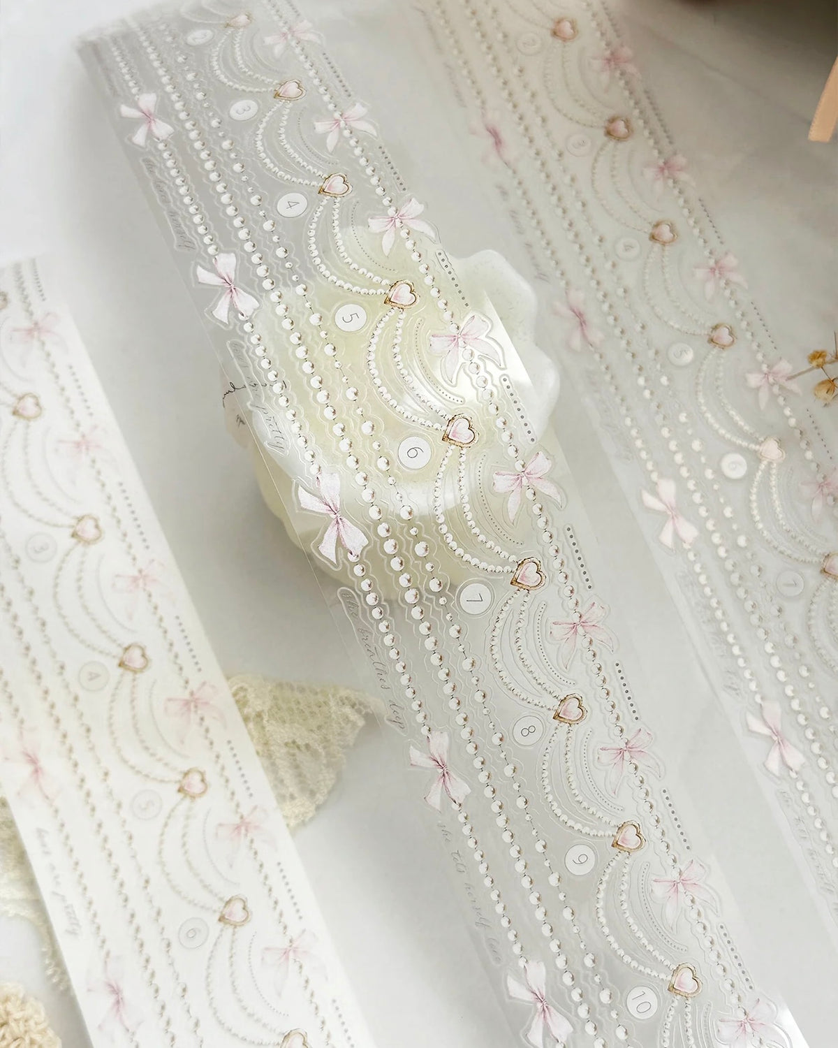 Pettape | pearly strings | pre cut | mat