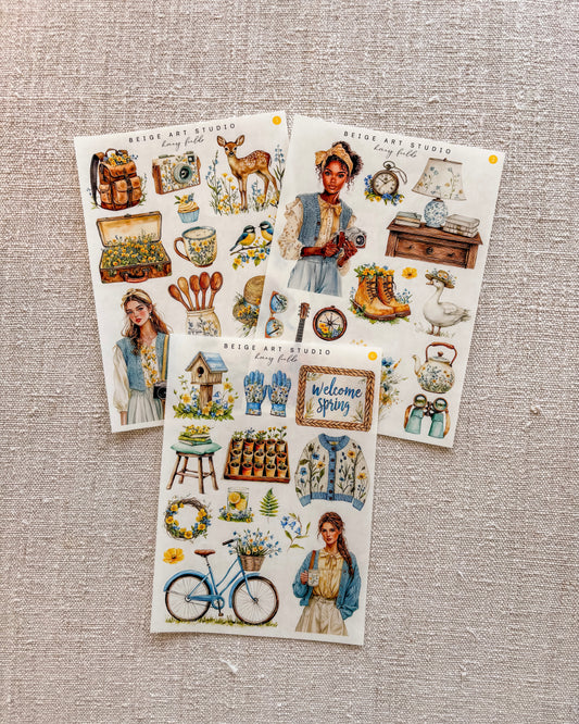 stickervel set | honey fields