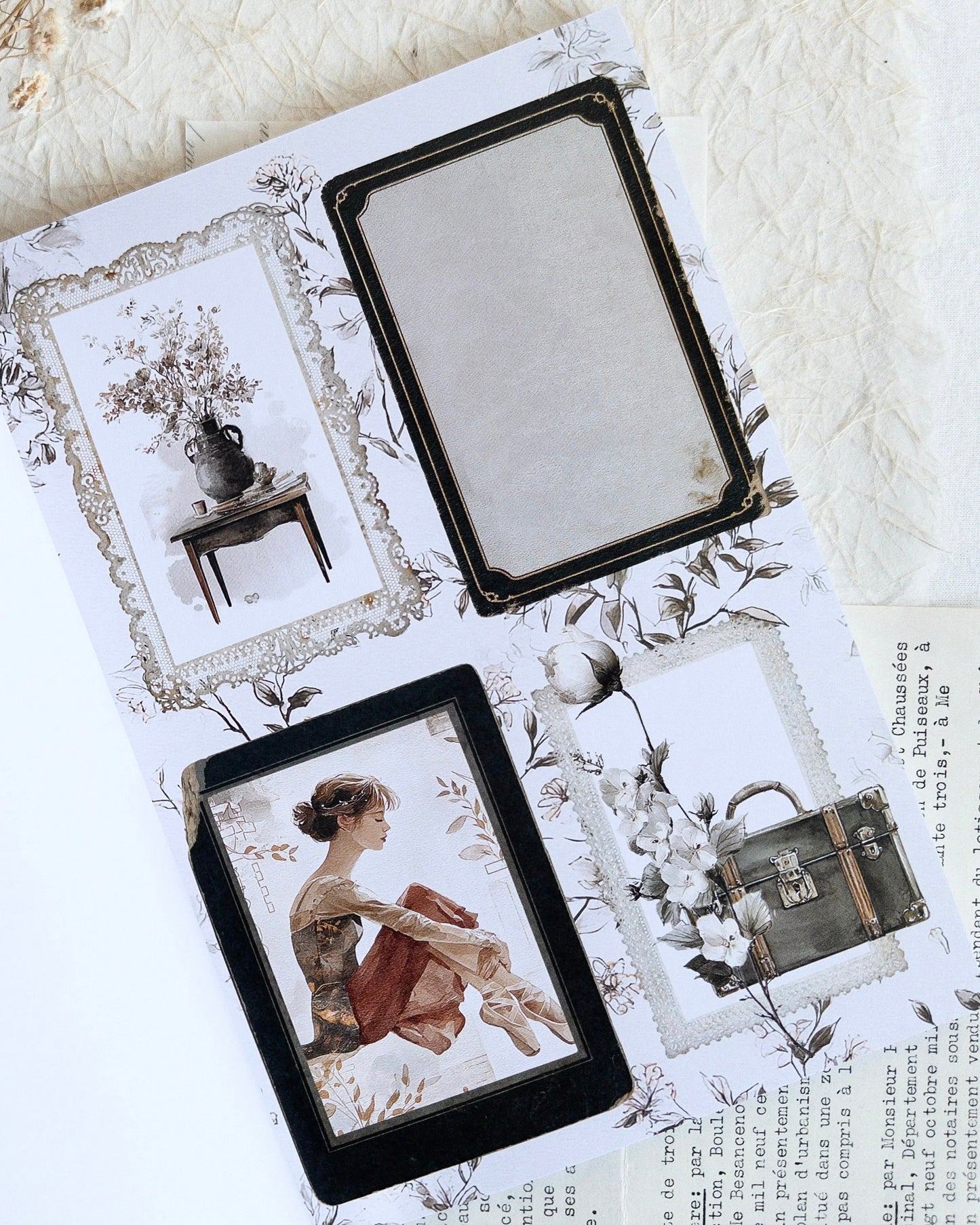 Crafting paper & stickerpad | nostalgia
