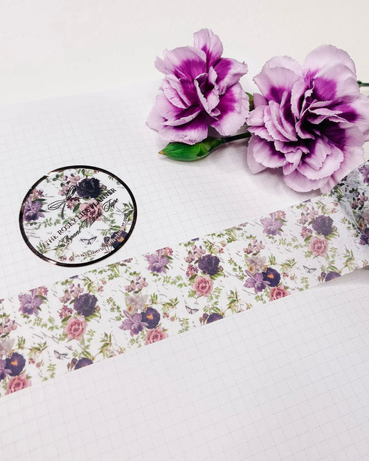 Washitape | purple flowers