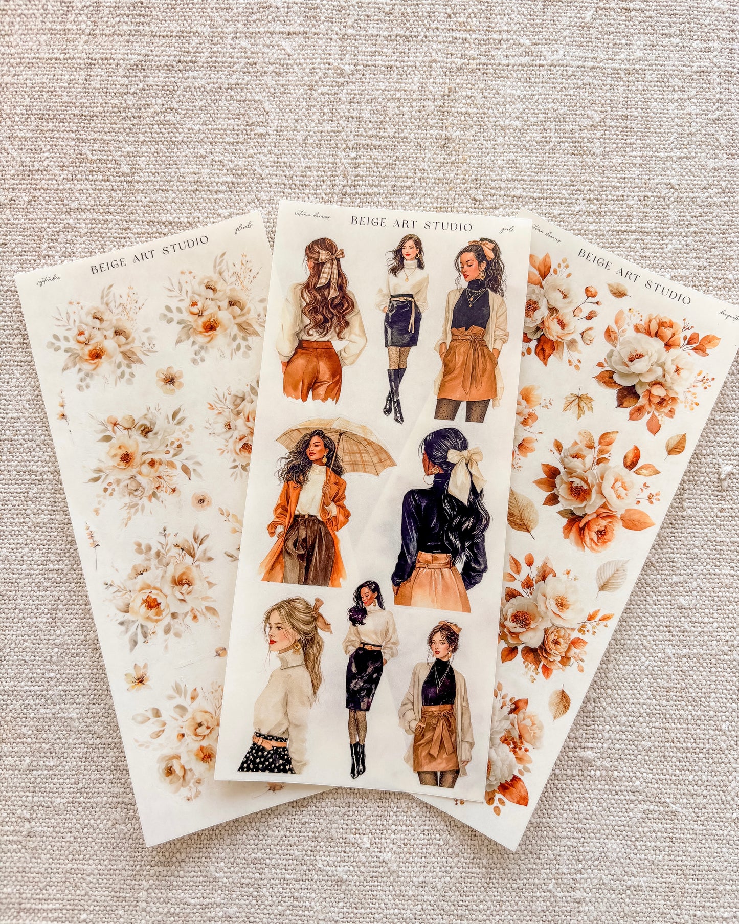 Stickervel set | beige dream