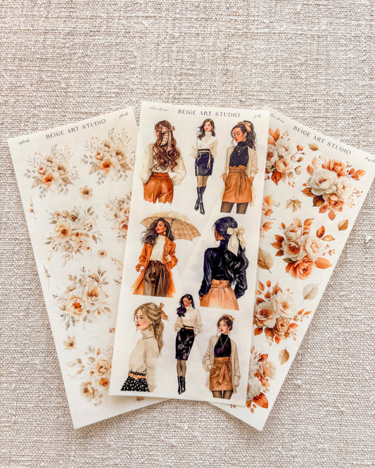 Stickervel set | beige dream