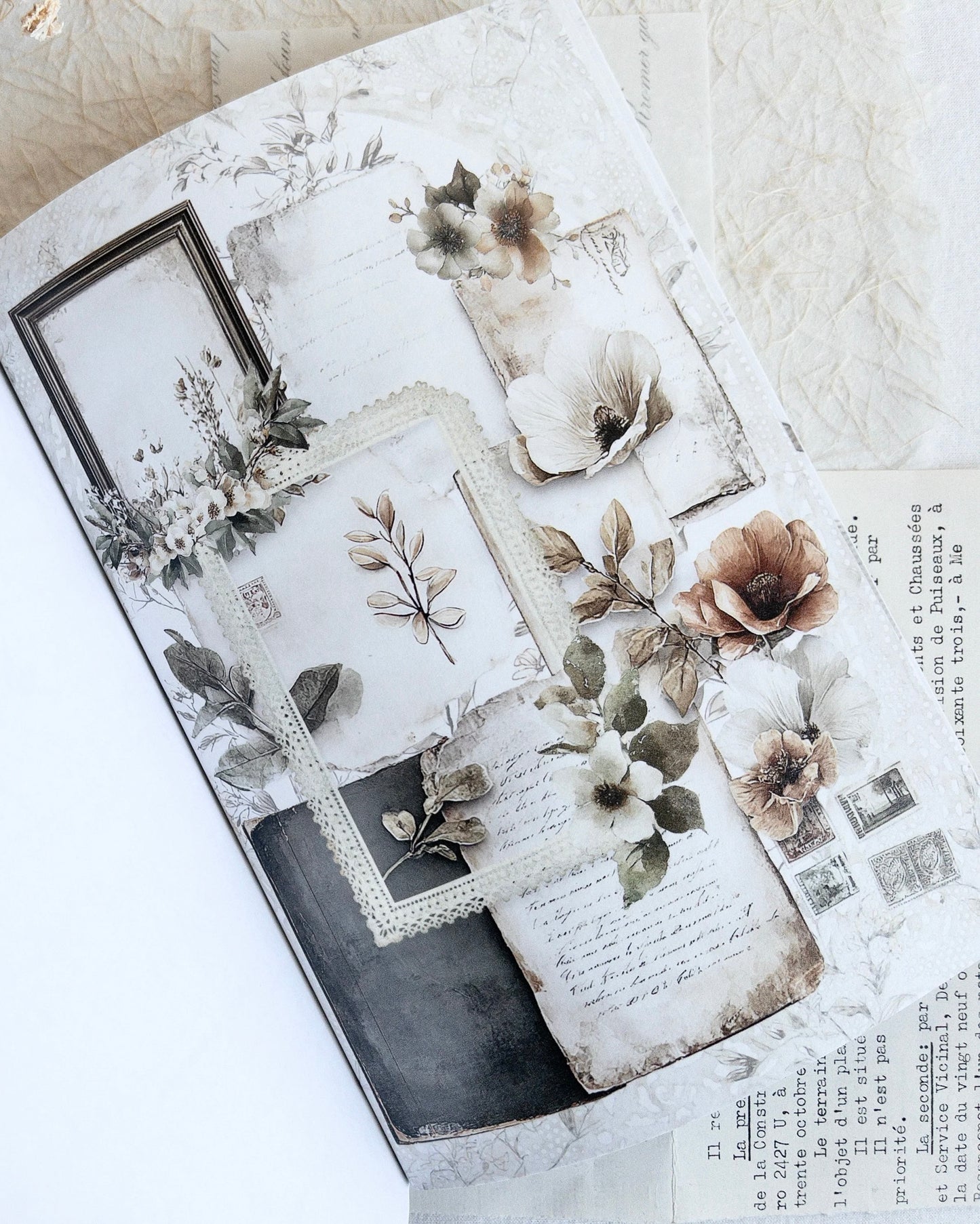 Crafting paper & stickerpad | nostalgia