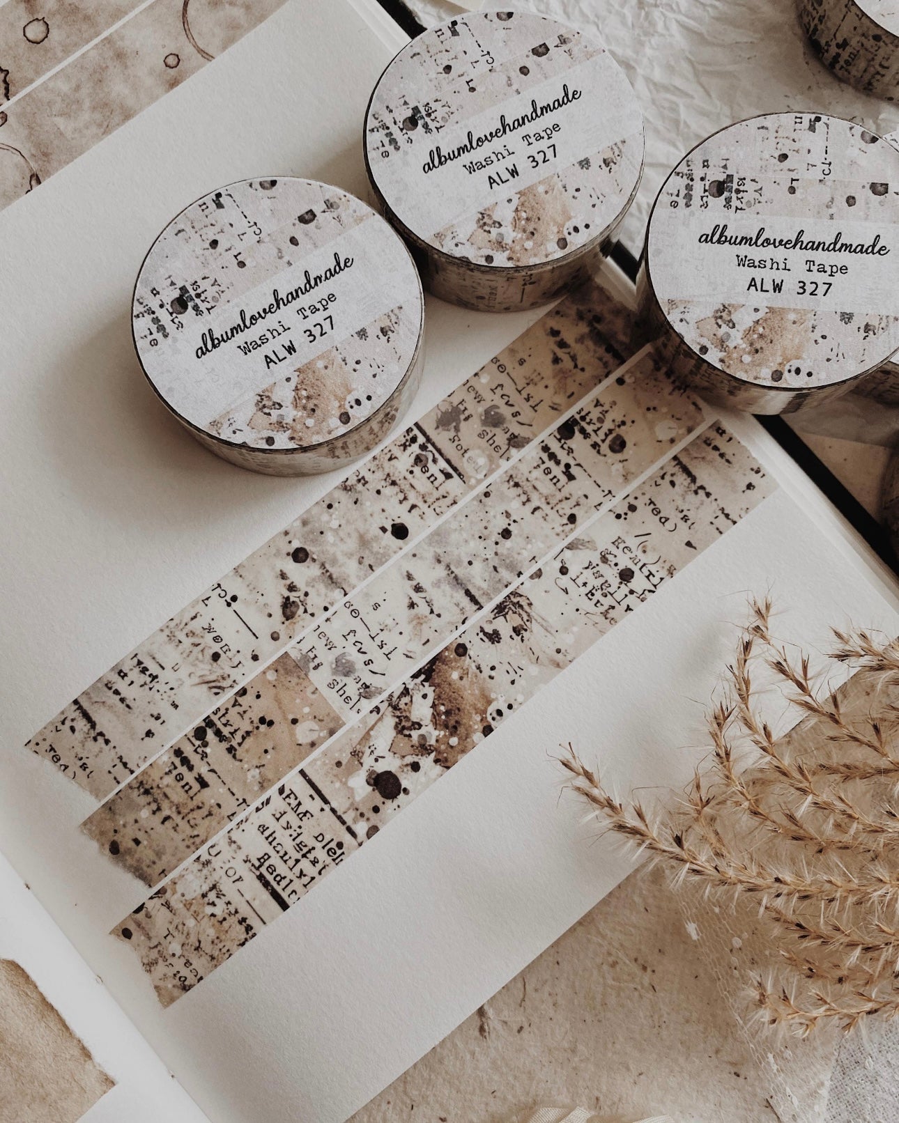 Washitape | vintage tekst