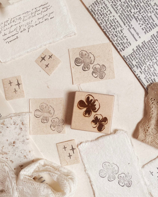 Houten stempel | bloemen