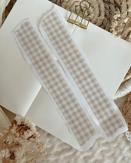 Washitape | beige ruit breed