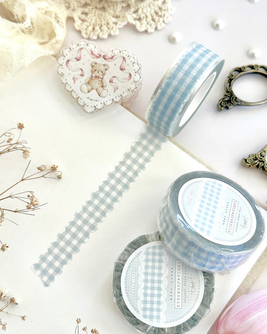 Washitape | scalloped plaid | Blue