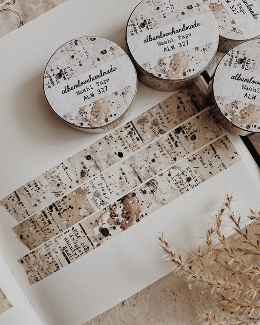 Washitape | vintage tekst