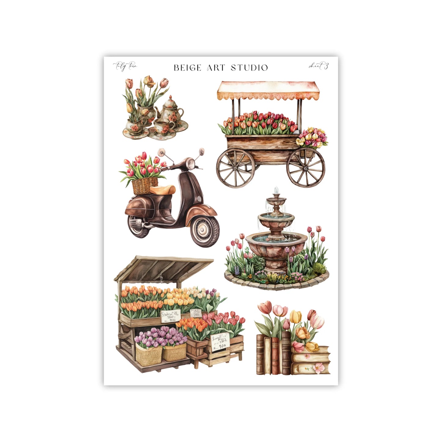 Stickervel set | tulip town