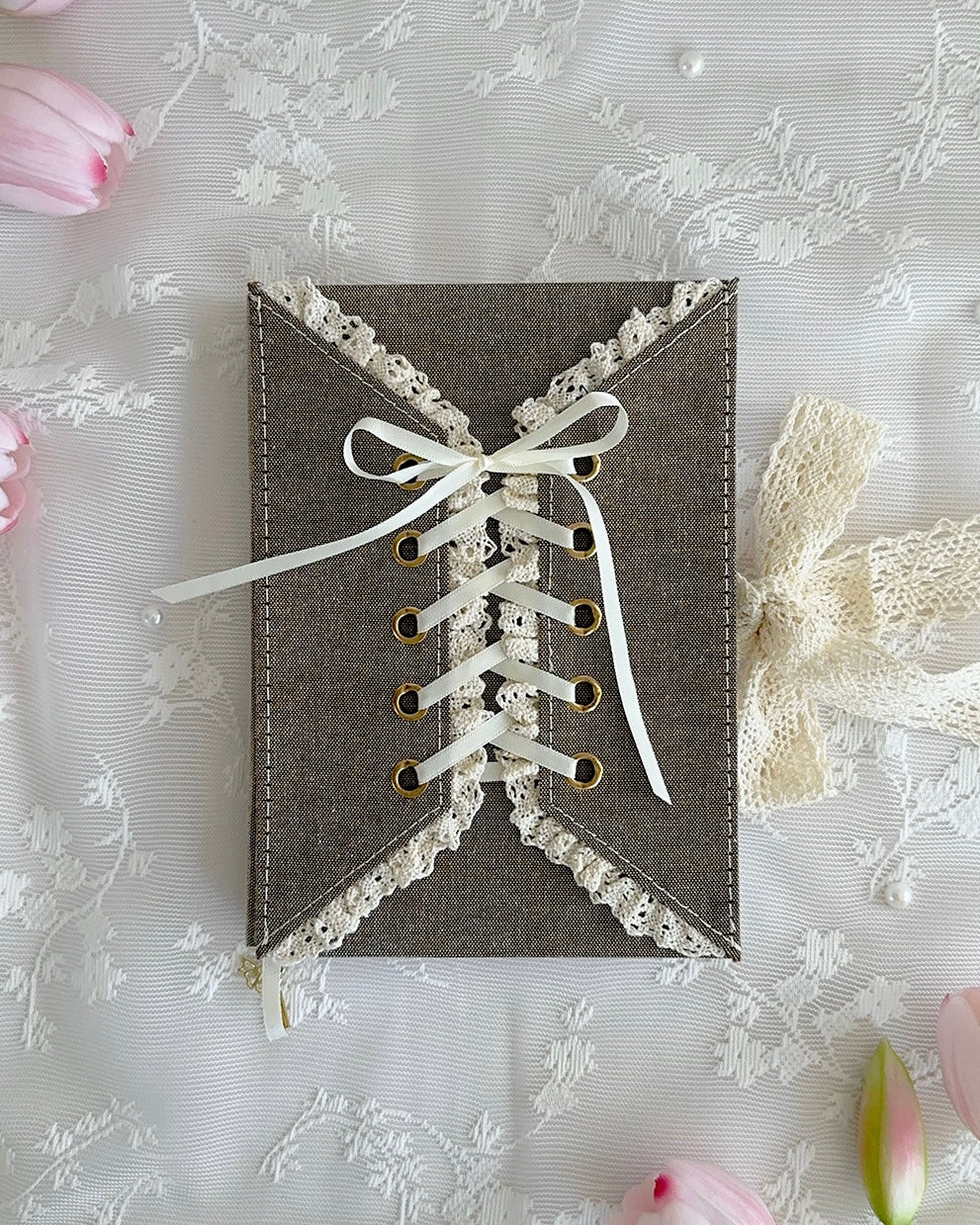 Journal |  hazelnut denim corset | B6 | dot
