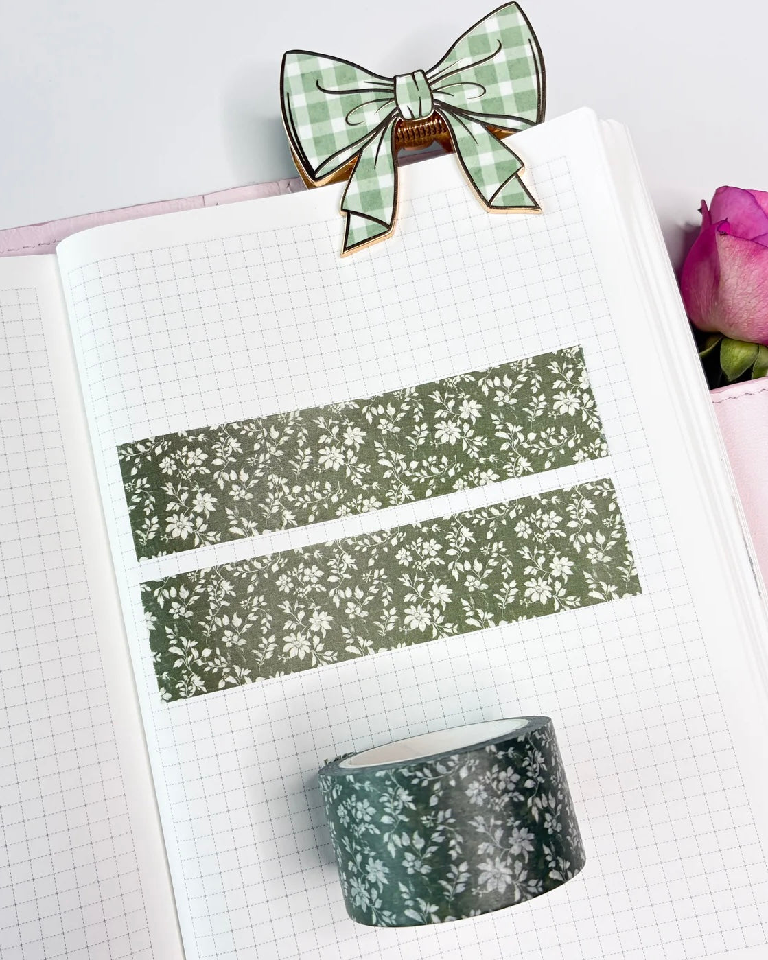 Washitape | spring green | flowers