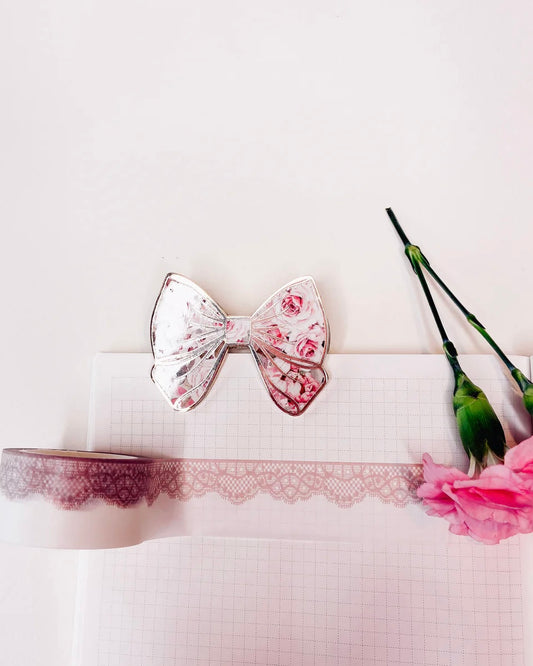 Washitape | lace dark pink fine