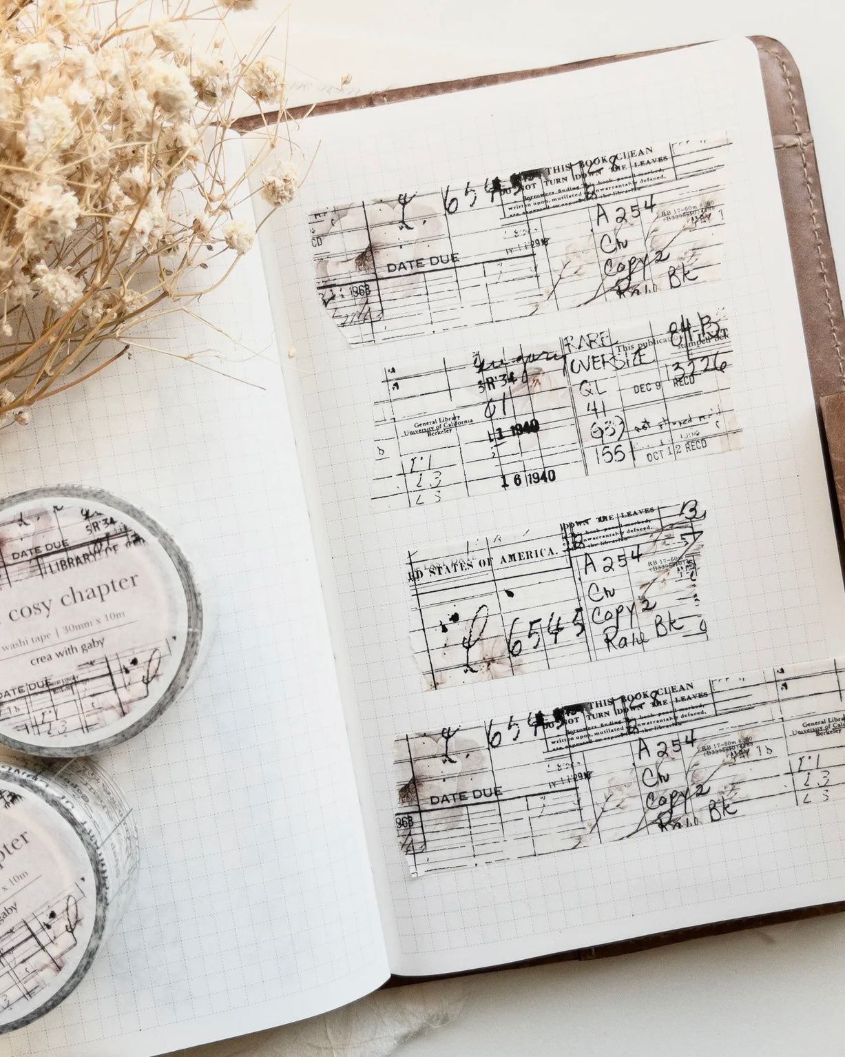 Washitape | the cozy chapter | vintage library