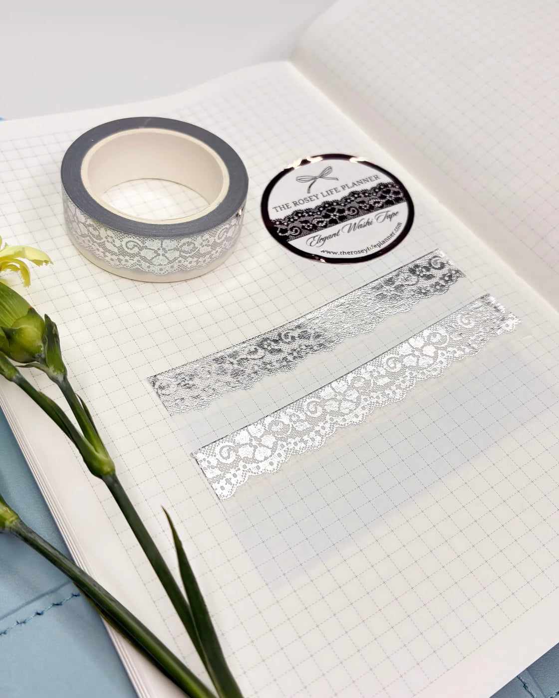 Washitape | august26 | silver lace