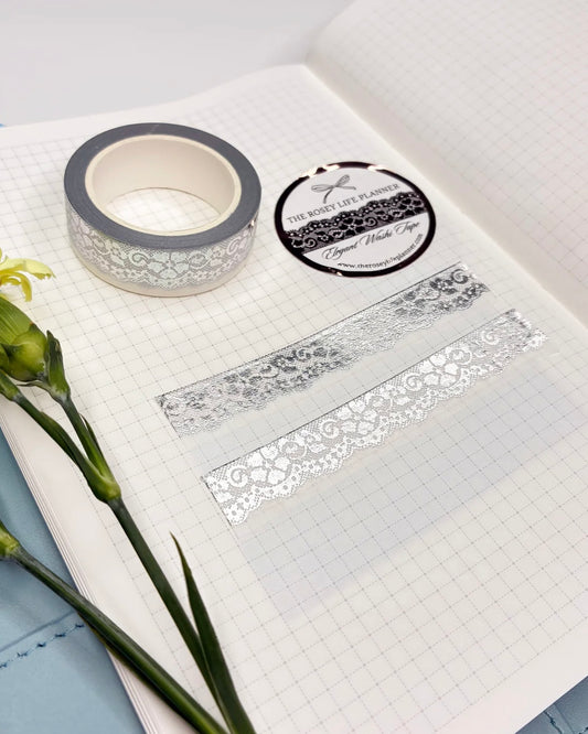 Washitape | august26 | silver lace