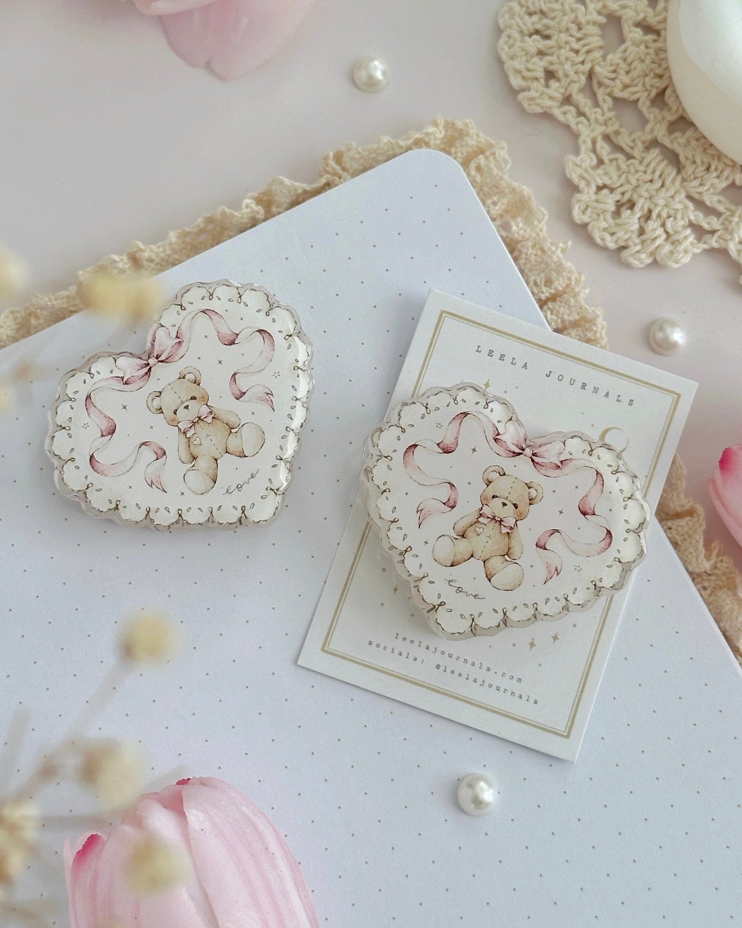 Journalclip | Teddy bear acryl