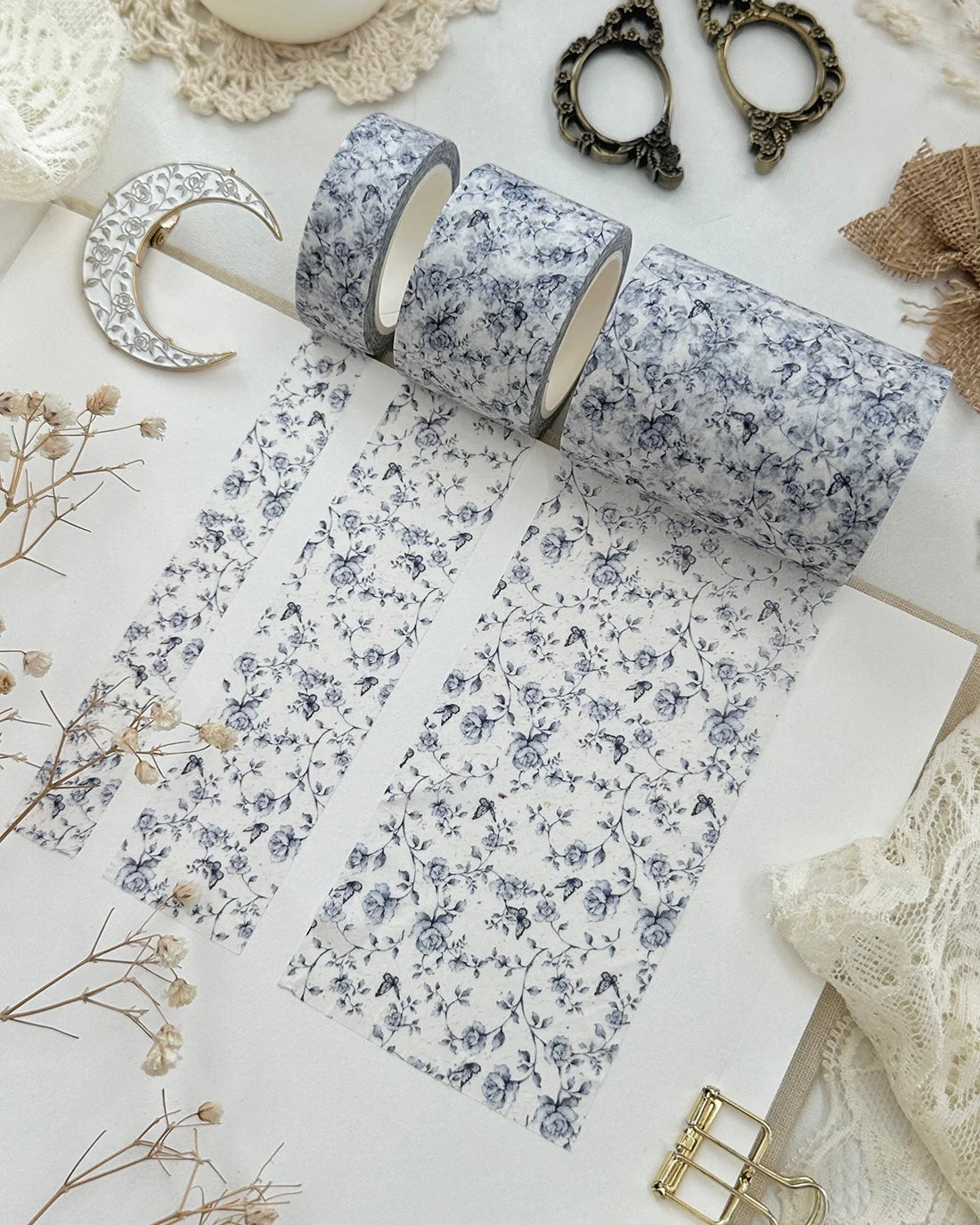 Washitape | blue porcelain roses | diverse maten