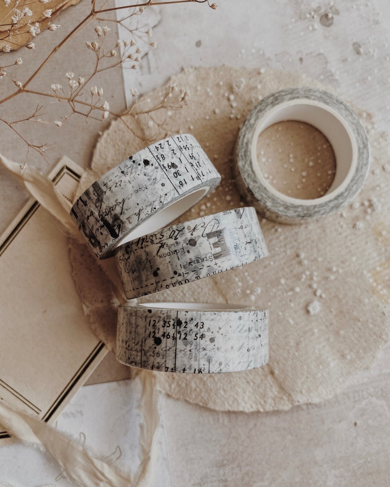 Washitape | ALHM | zwart/wit letters en tekst