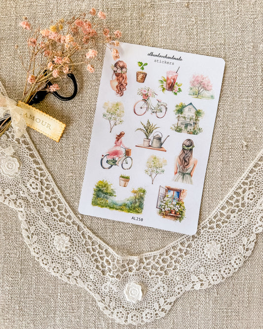 Stickervel | lente