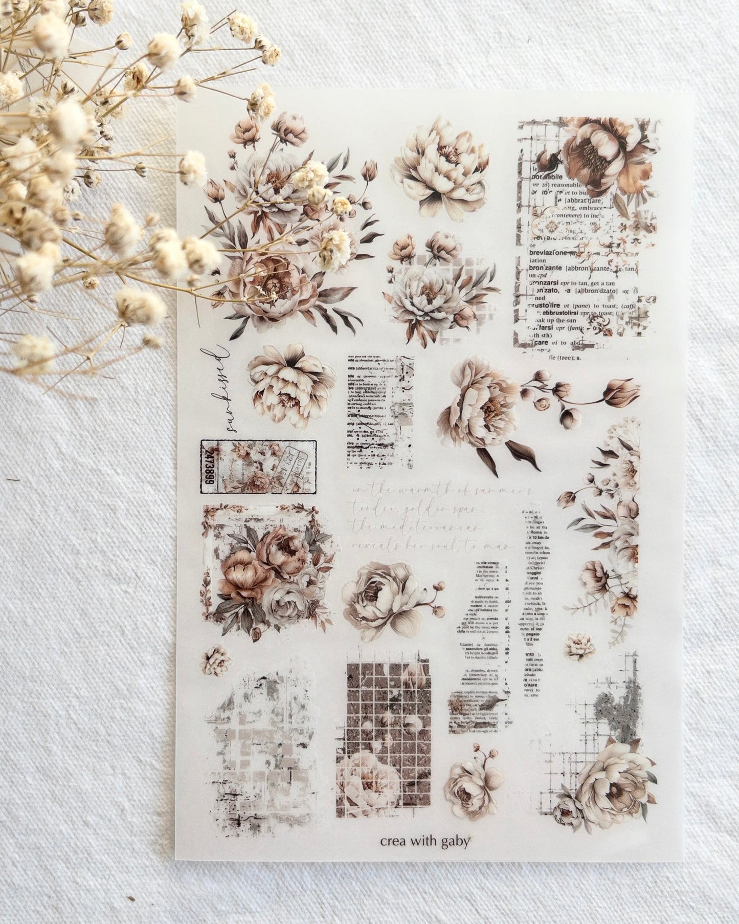 Stickervel | rub-on | amantea