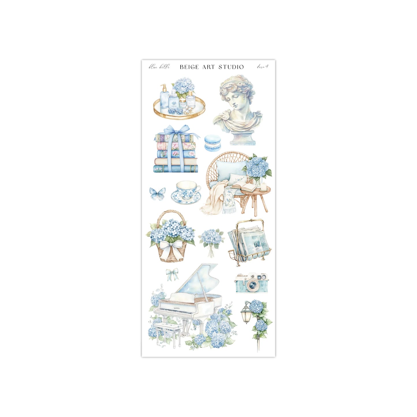 Stickervel set | blue belle