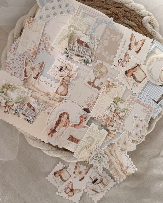 Stickers / papierset | happy spring