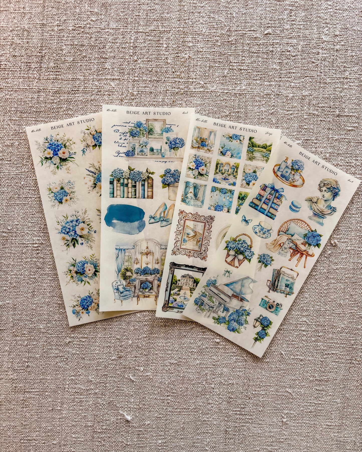 Stickervel set | blue belle
