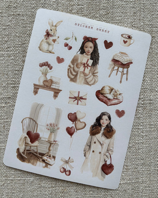 Stickervel | cherry love 3