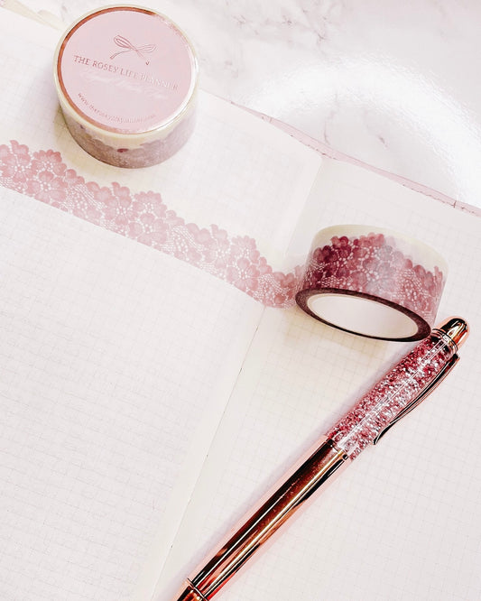 Washitape | dark pink lace