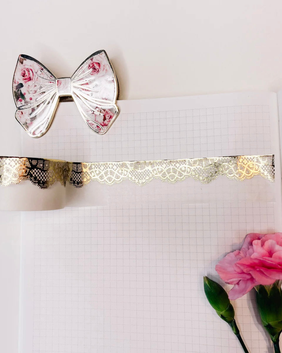 Washitape | lace gold fine