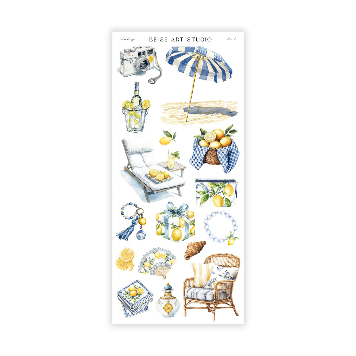 Stickervel set | citrus breeze