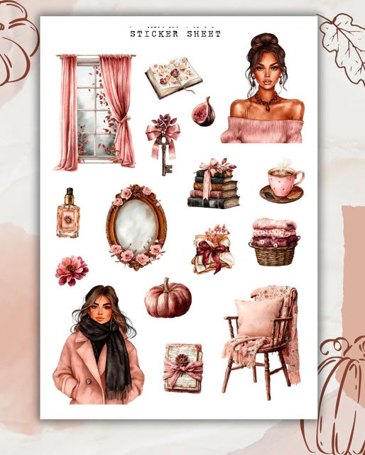 Stickervel | pink harvest